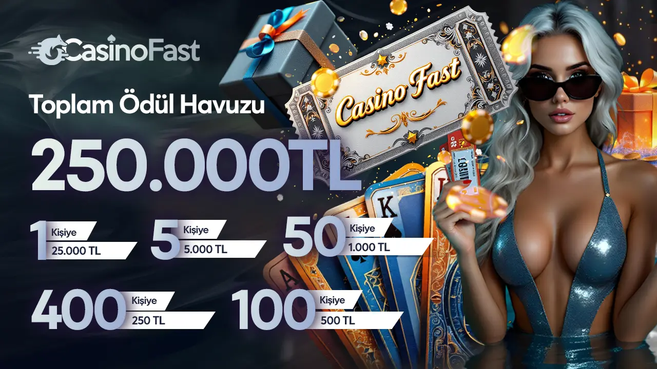 Read more about the article Casinofast’te 250.000TL Ödüllü Bilet Etkinliği
